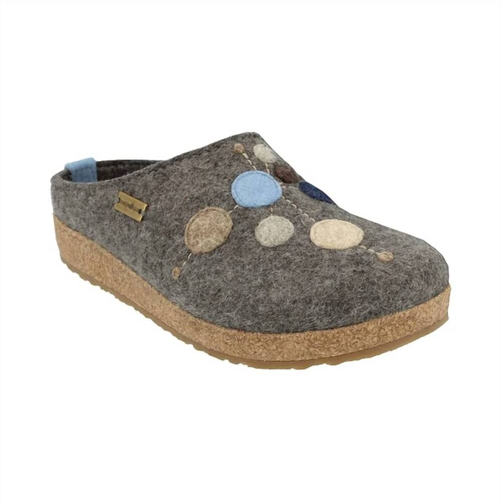 NEW HAFLINGER women's grizzly faible clogs in grey